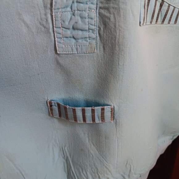 Vintage 1980's Surf Pullover Shirt Mens Large Blue DCL Logo Graphic - Picture 4 of 8